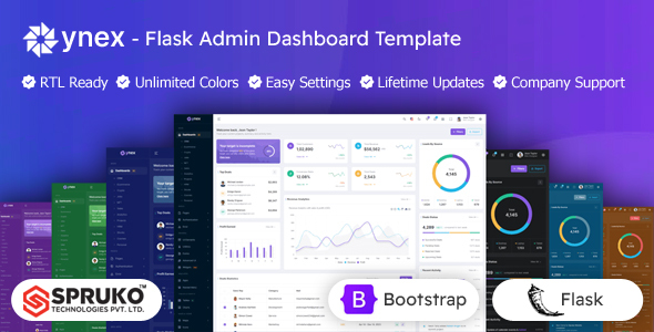 Ynex - Flask Dashboard Admin Interface Template - Admin Templates Site Templates
