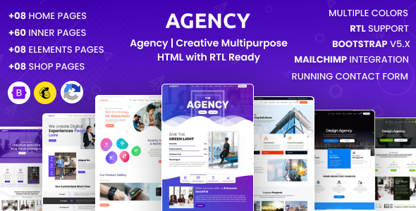 Agency | Creative Multipurpose HTML with RTL Ready - Creative Site Templates