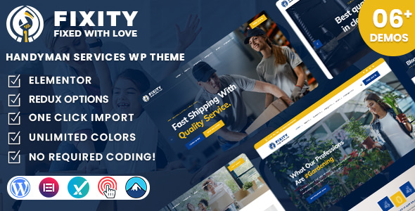 Fixity - Handyman Services WordPress Theme - Business Corporate