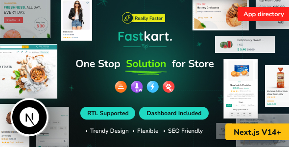 Fastkart - React Next JS Multipurpose Ecommerce with React Hooks + Admin + Email + Invoice Template - Retail Site Templates