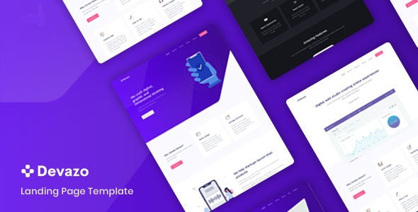Devazo - Landing Page Template - Corporate Site Templates