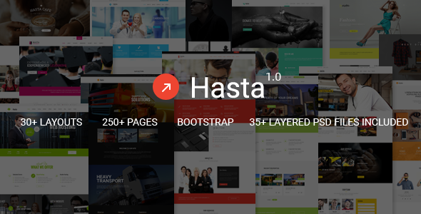 Hasta - Responsive Multipurpose HTML Template - Corporate Site Templates