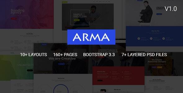 Arma | Multipurpose HTML Template - Corporate Site Templates