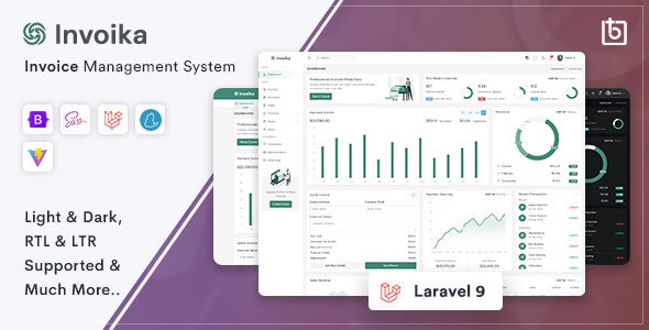 Invoika - Invoice Management Laravel System - Admin Templates Site Templates