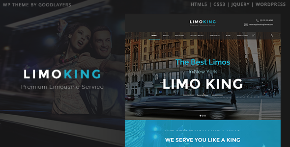 Limo King - Limousine / Transport / Car Hire WordPress - Entertainment WordPress Limo King - Limousine / Transport / Car Hire WordPress - Entertainment WordPress