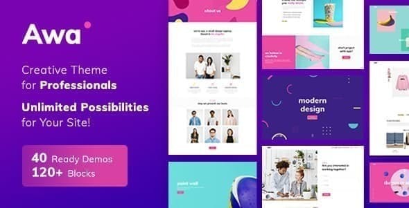 Portfolio Awa | WordPress Theme - Portfolio Creative