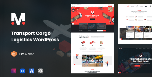 Moovit Transportation Logistics | WordPress Theme - Business Corporate