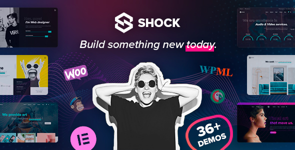 Shock - Multi-purpose Elementor WordPress Theme - Portfolio Creative