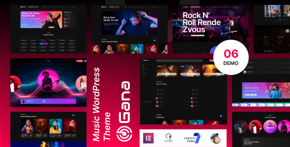 Gana - Music and Event WordPress Theme - Music and Bands Entertainment