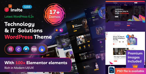 Invite - IT Solutions & Technology WordPress Theme - Technology WordPress