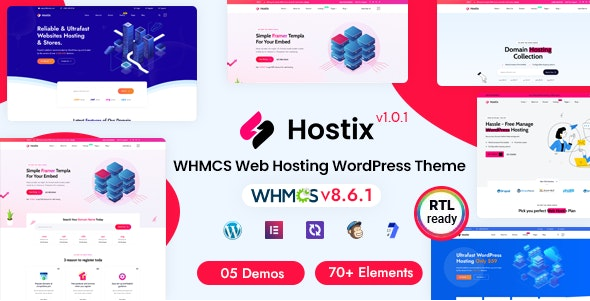 Hostix - Hosting WHMCS WordPress Theme - Hosting Technology