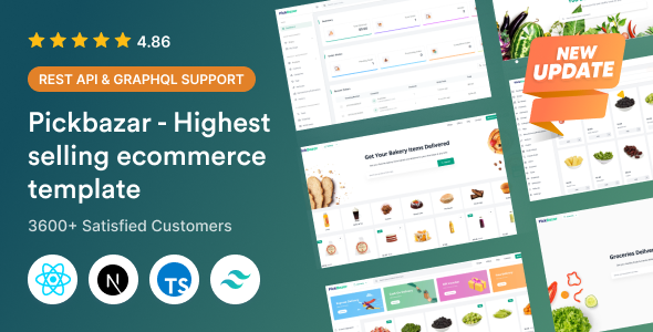 PickBazar - React Ecommerce Template with React Hooks, Next JS, GraphQL & REST API - Retail Site Templates