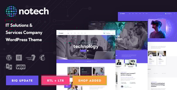 Notech - IT Solutions & Services WordPress Theme - Technology WordPress