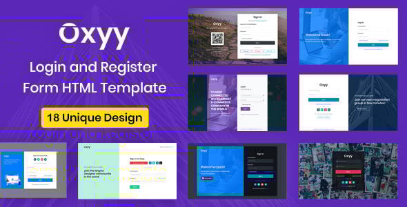 Oxyy - Login and Register Form HTML Templates - Miscellaneous Specialty Pages