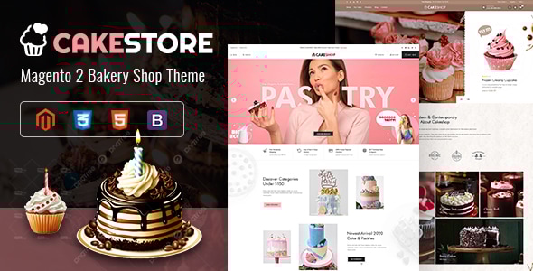 Cakestore - Responsive Magento 2 Bakery Theme - Magento eCommerce