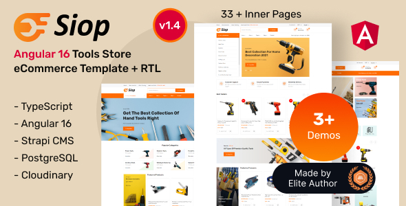 Siop - Angular 16 Machine Tools & Parts Shop + Admin Panel - Shopping Retail