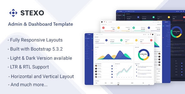 Stexo - Admin & Dashboard Template - Admin Templates Site Templates