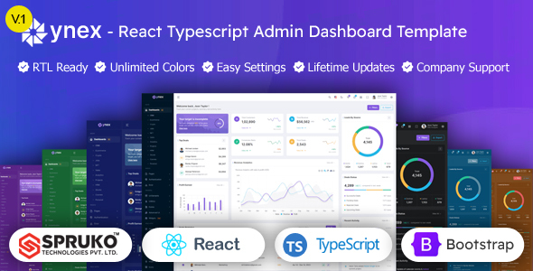 Ynex - Reactjs Typescript Admin Panel Template - Admin Templates Site Templates
