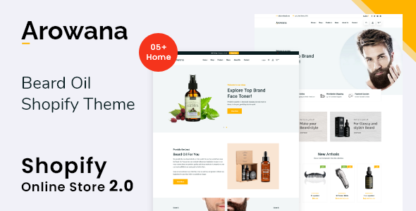 Arowana - Beard Oil eCommerce Shopify Theme OS 2.0