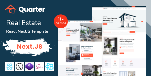 Quarter - Real Estate React NextJS Template