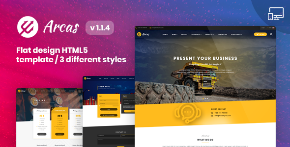 Arcas | Multipurpose HTML5 Template - Corporate Site Templates