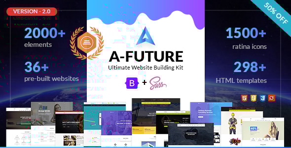A Future - Creative Multi-purpose eCommerce HTML Template - Corporate Site Templates