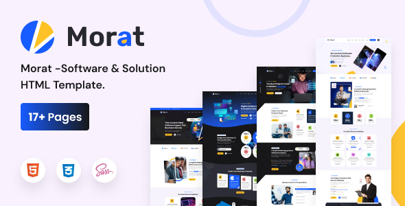 Morat - Software & Solution HTML5 Template - Technology Site Templates