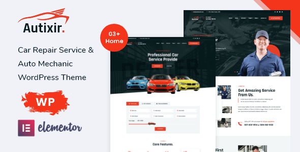 Autixir - Car Services Elementor WordPress Theme