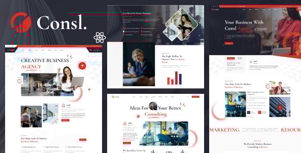 Consl - Consulting Business React Template - Business Corporate