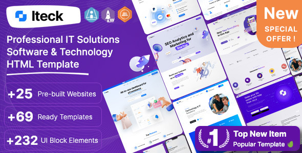 Iteck - Software & Technology HTML Template - Software Technology