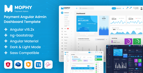 MOPHY - Payment Angular Admin Dashboard Template - Admin Templates Site Templates