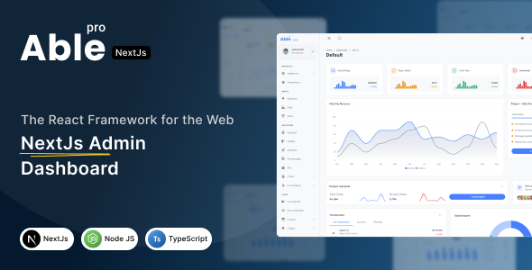 Able Pro Nextjs MUI React Admin Dashboard Template - Admin Templates Site Templates