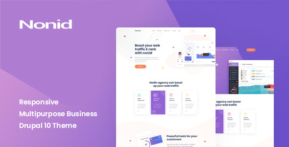 Nonid - Responsive Multipurpose Business Drupal 10 Theme - Business Corporate