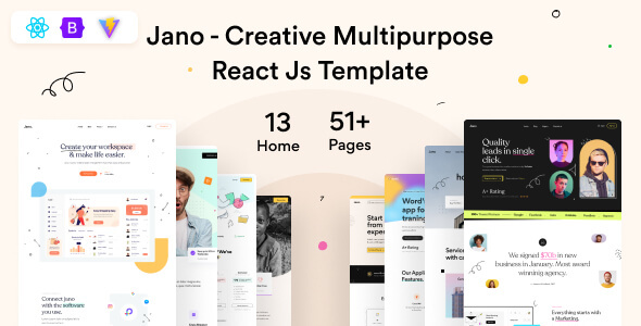 Jano - Multipurpose React Js Template - Business Corporate