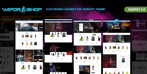 VaporShop - Electronic Cigarettes & Accessories Shopify Theme - Shopping Shopify