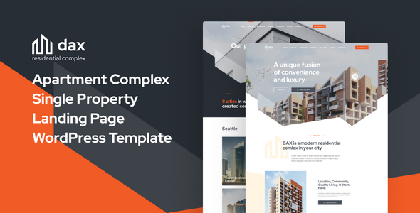 DAXX - Apartment Complex WordPress Theme - Business Corporate
