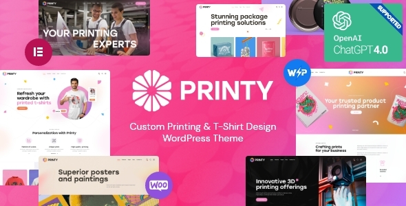 Printy — Print Shop & Design Company WordPress Theme - Retail WordPress