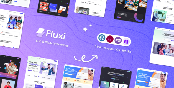 Fluxi - SEO Marketing Digital Agency WordPress Theme - Marketing Corporate