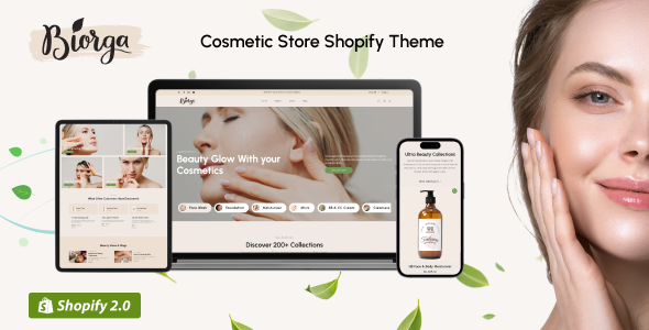 BiOrga - Cosmetics Shop Shopify Theme - Health & Beauty Shopify