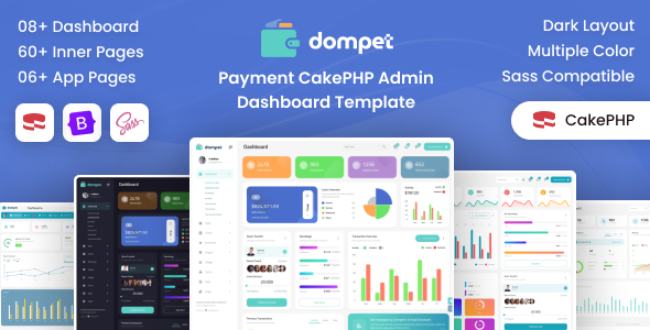 Dompet - Payment CakePHP Admin Dashboard Template - Admin Templates Site Templates