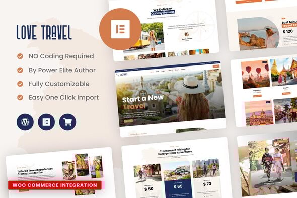 TravelTour - Travel & Booking Template Kit - Travel & Accomodation Elementor