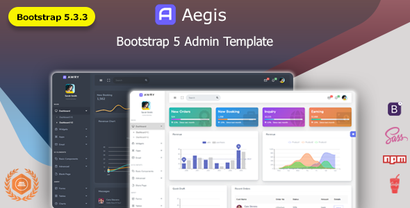Aegis - Bootstrap 5 Multipurpose Admin Dashboard Template - Admin Templates Site Templates