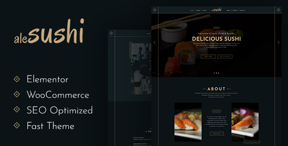 AleSushi - Restaurant WordPress Theme - Food Retail