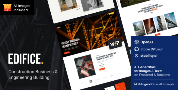 Edifice - Erection, Construction & Building WordPress Theme - Retail WordPress