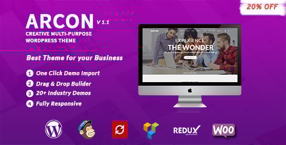 Arcon - Creative Multi-Purpose WordPress Theme - WordPress