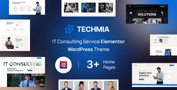 Techmia - IT Consulting Service Elementor WordPress Theme - Technology WordPress