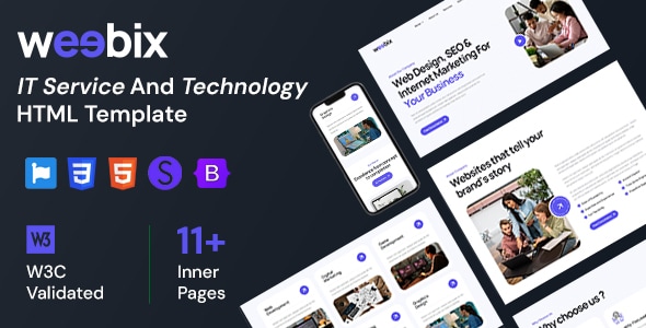 Weebix - IT Service And Technology HTML Template - Business Corporate