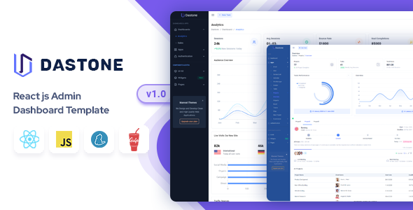 Dastone - React Admin & Dashboard Template (React 18) - Admin Templates Site Templates