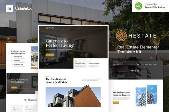 Hestate – Real Estate Elementor Template Kit - Real Estate & Construction Elementor