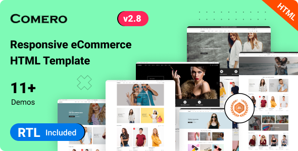 Comero - Online Shopping eCommerce Bootstrap 5 Template - Retail Site Templates